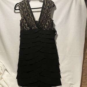 Scarlett Nite Black Lace Backless Dress